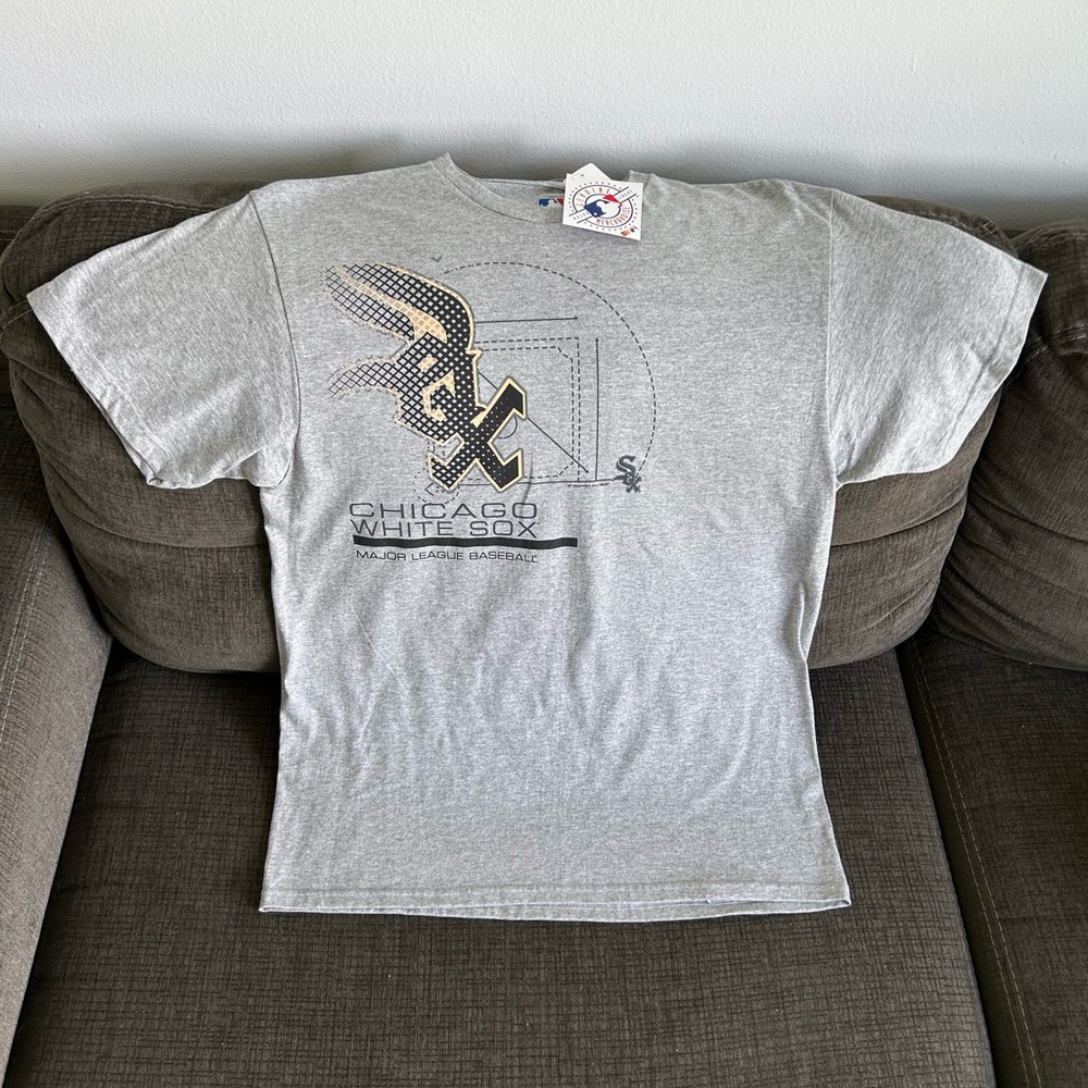 Majestic Chicago White Sox MLB Baseball Gray T-shirt Men’s Sz: Large